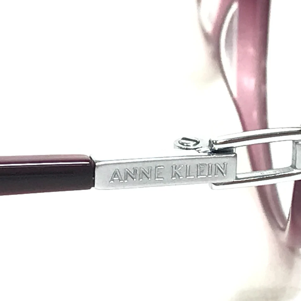 Monturas para gafas Anne Klein AK8033 116 púrpura ovalado plata borde completo 50-16-140 Foto 4 de 4