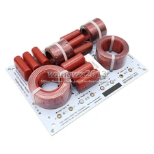 2x KASUN Passive 3 Way 180W Audio Crossover Speaker Frequency Divider Filter