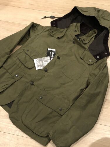 Veste en cire des hautes terres Barbour X VÊTEMENTS D'INGÉNIERIE M OLIVE HOMMES - Photo 1/8