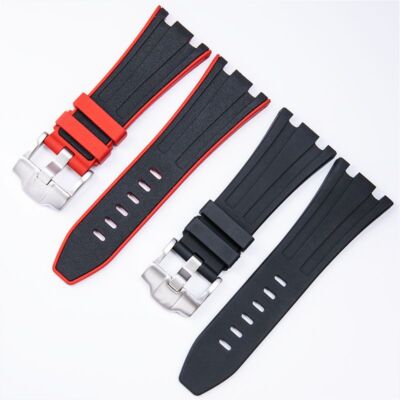 28 mm Nature Rubber Watch Band Strap Fits Audemars Piguet Royal Oak Offshore
