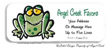 Cute Spotted Green Toad Polka Dots Frog Personalized Return Address Labels