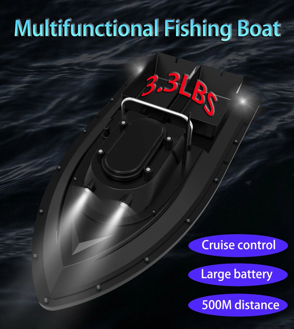 12000mAh*2 RC Fishing Bait Boat Dual Cabin Cruise Control For Sea Lake River