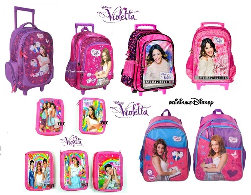 VIOLETTA zaino, zaini Trolley,scuola originale Disney , modelli asortiti |  eBay