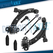 Front Lower Control Arms Inner and Outer Tie Rod Ends Kit for 2010 Ford Mustang