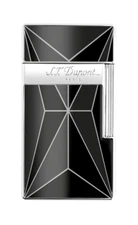 S.T. Dupont Biggy Black Fire X & Chrome Lighter, 025070, 25070  New In Box