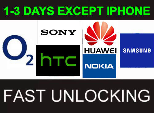 O2 Reino Unido Lumia Sony Samsung Nokia HTC Huawei LG Servicio de desbloqueo todo excepto iPhone - Imagen 1 de 1