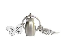 Small Cremation Urn Keepsake Keychain for Ashes Mini Memorial Urn Butterfly