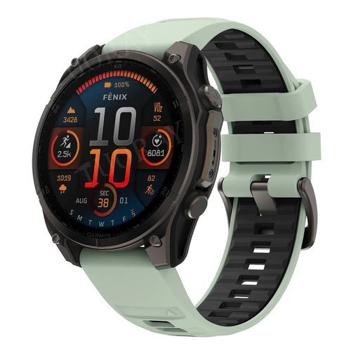 Quick Fit Strap For Garmin Fenix 8 E 7 7X 6 6S 6X 5X 5Plus 3 Silicone Watch Band - Picture 12 of 71