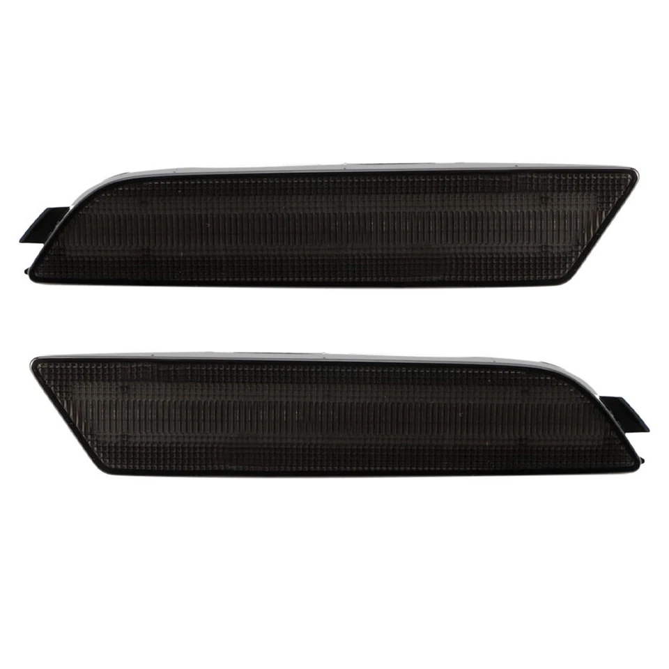 Светодиодный габаритный фонарь на передний бампер желтый для Audi Q3 2015-2018 2 дымчатых - Изображение 2 из 4