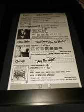 Prince/Chicago/Elton John/Whitesnake Rare Original Radio Promo Poster Ad!