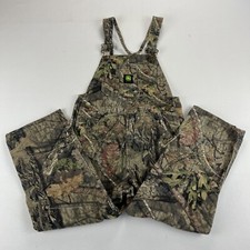 John Deere Realtree Camo Bibs Youth Size 7 Hunting Overalls Farmer Pants Tractor