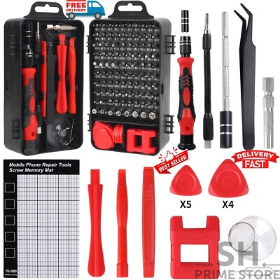 119 Cell Phone Tablet Repair Opening Pry Tools Kit Set Mobile iPhone Android