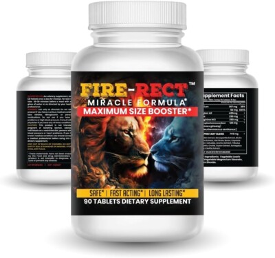 Testosterone Booster Pre Workout Nitric Oxide L arginine Men's FIRE RECT -90 TAB
