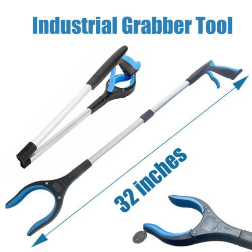 Foldable Pick Up Tool Grabber Reacher Stick Reaching Grab Extend Reach 32" inch - Picture 1 of 23