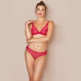 Agent Provocateur Dorotia Pink AP Logo Thong AP5 Extra Large NWT