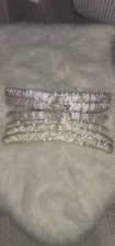 6 Vintage Silk Padded Hangers 3White/3cream Great Condition Beautiful