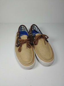 vans boat shoes tan