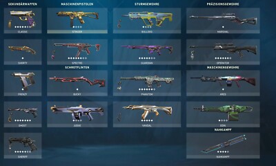Valorant-Account EUW!!! Over 1000  Spendings