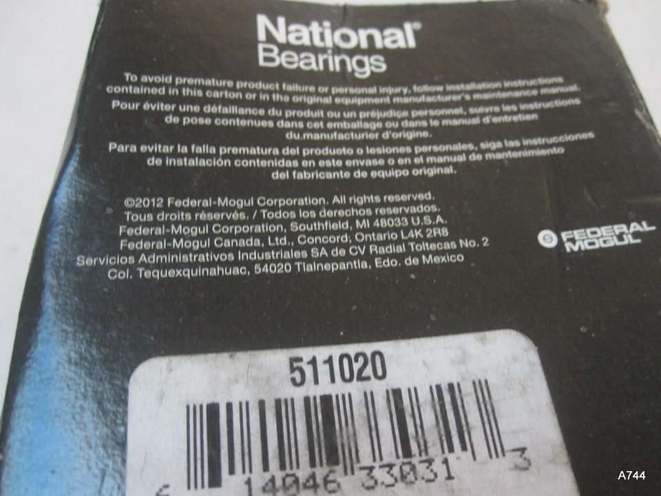 1 cojinete de rueda trasera 511020 National para BMW 525i Foto 4 de 4