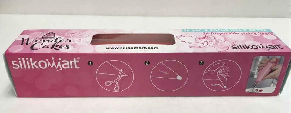 Silikomart Wonder Cakes 24 Disposable Piping Bags/ 36 cm ~ NIP  /Made in Italy - Image 2 of 4