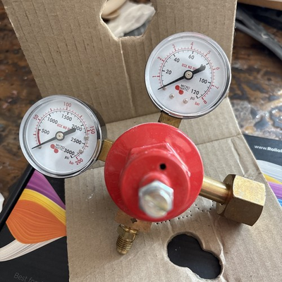 #ad Micro Matic 842 CO2 Gas Regulator Primary Low Pressure 0 60 2 Gauge New In Box $40.00