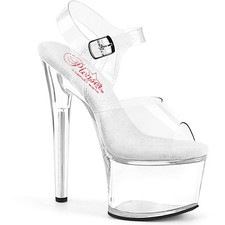 Pleaser Passion 708 7 Inch Heel Ankle Strap Platform Sandal