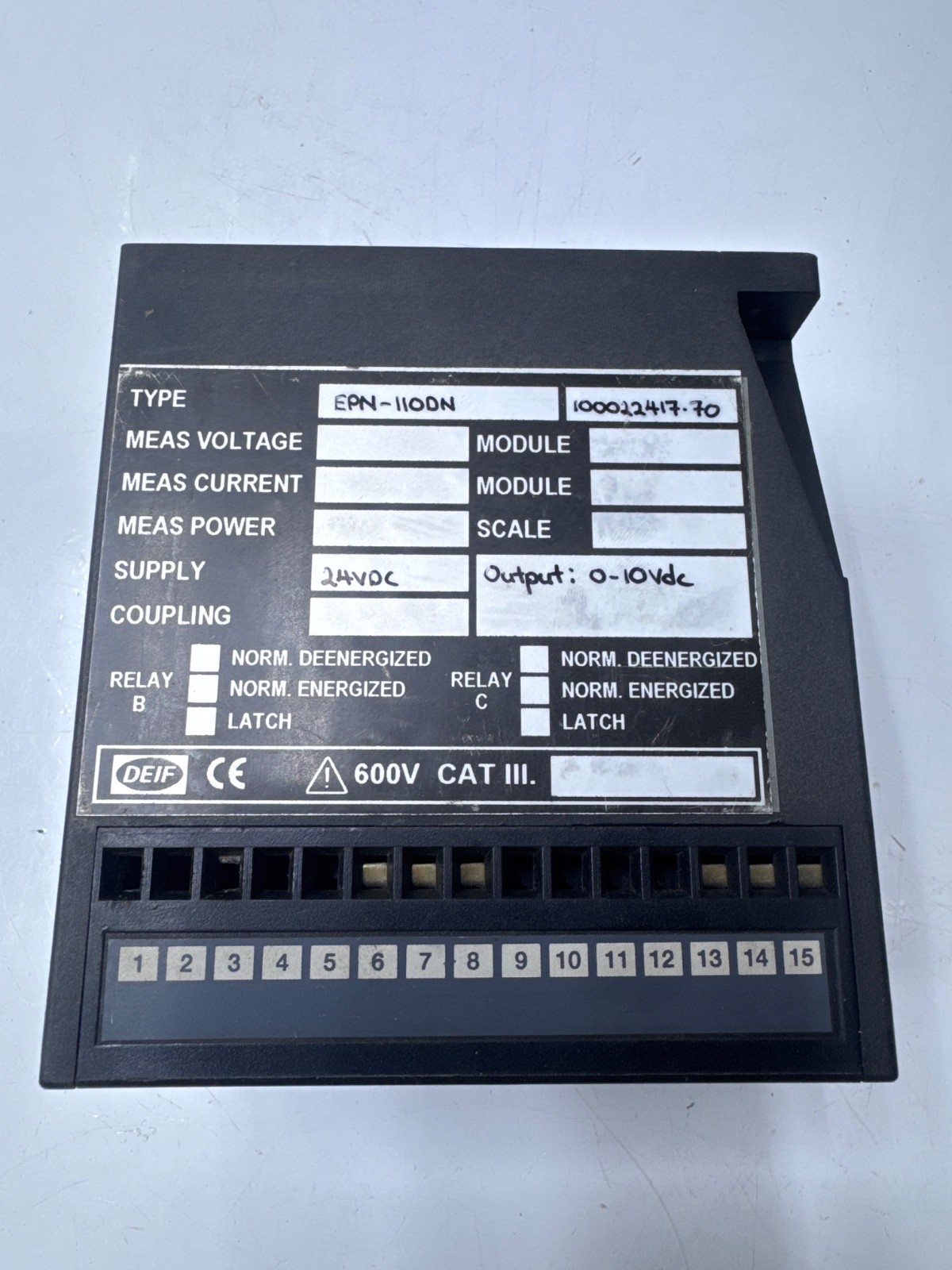 DEIF EPN-110DN ELECTRONIC POTENTIOMETER 24VDC