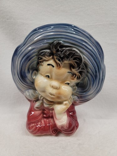 7 1/2" WIDE BRIM HAT BOY PLANTER BY ROYAL COPLEY, ROYAL WINDSOR, SPAULDING