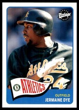 Jermaine Dye 2003 Upper Deck Vintage #22 Athletics MLB READ FREE SHIPPING