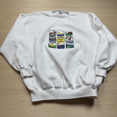 Vtg Russell Athletic Sweatshirt 90s Made in USA Lake Tomahawk Wisconsin Camp XXL