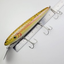 Lee Snyder Musky Lure Muskie Last Supper Metal Lip 9" Wood Bait Plug Crankbait K