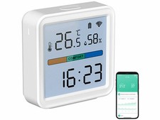 Thermomètre et hygromètre connecté - Luminea Home Control