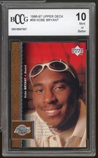 1996-97 Upper Deck #58 Kobe Bryant Rookie Card BCCG 10 Mint+. rookie card picture