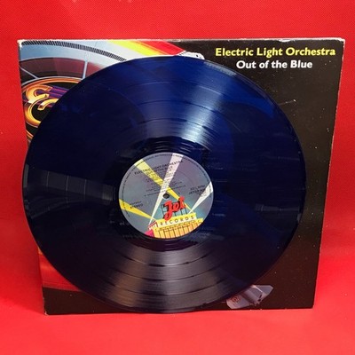 ELECTRIC LIGHT ORCHESTRA Out Of The Blue 1977 UK Coloured Vinyl LP ELO POSTER