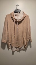 LOU GREY peach color hooded sweatshirt size XS