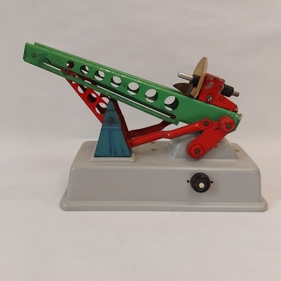 Vintage 62''DDR Germany MSB Launch pad Rocket Station Space Launc Battery Tin Toy