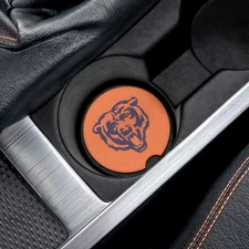 Chicago Bears Logo Soapstone Cup Mat Insert – Car Drink Holder Coaster