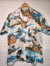 Vintage Mauna Kea Medium Men's Hawaiian Aloha Shirt 1970-1980