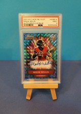 ??Malik Willis 2021 Wild Card Alum.- PRC Blue Mosaics Rookie Auto. (7/9 J#) RC. rookie card picture