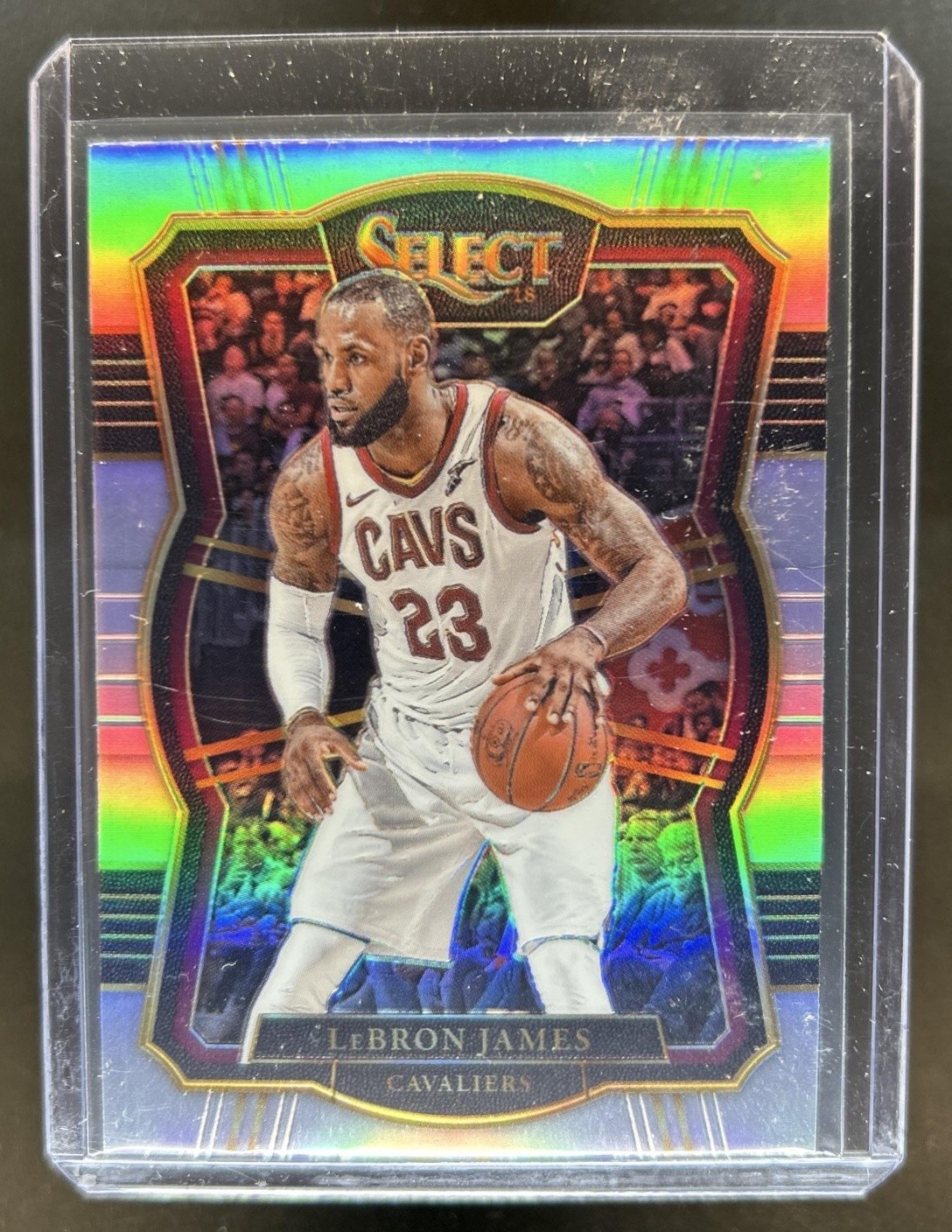 2017-18 Panini Select LeBron James Silver Prizm Premier Level #122 Cavaliers