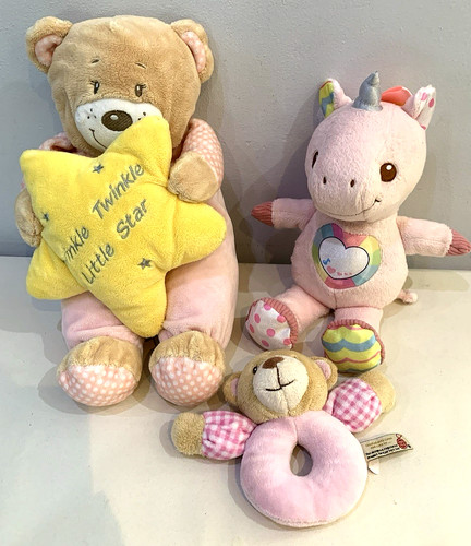 Vtech Musical Leucht Einhorn & Teddybär Rassel Plüschtiere Konvolut