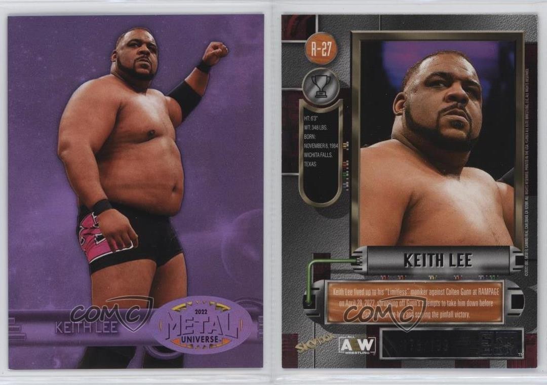 2022 Skybox Metal Universe AEW All Elite Wrestling Purple Spectrum Keith Lee 1u6 thumbnail 3