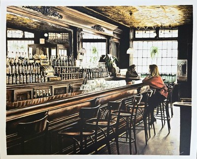 Harry McCormick ''The Landmark Tavern II'' - hand-signed, dedicated lithograph