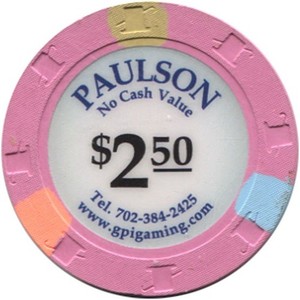 Paulson Sample $2.50 Snapper Chip