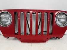 97-06 Jeep Tj Wrangler Front Grille Panel Headlight V Support Flame Red Pr4 Oem 97-06 Jeep Tj Wrangler Front Grille Panel Headlight V Support Flame Red Pr4 Oem