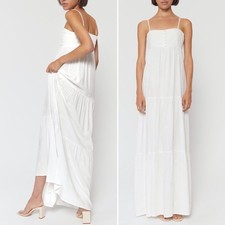 Spiritual Gangster Dolce Embroidered Off White Cream Maxi Dress Women’s Size XS