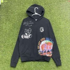 Billionaire Boys Club Health Hoodie Mens Small Black Cotton AOP Embroidered