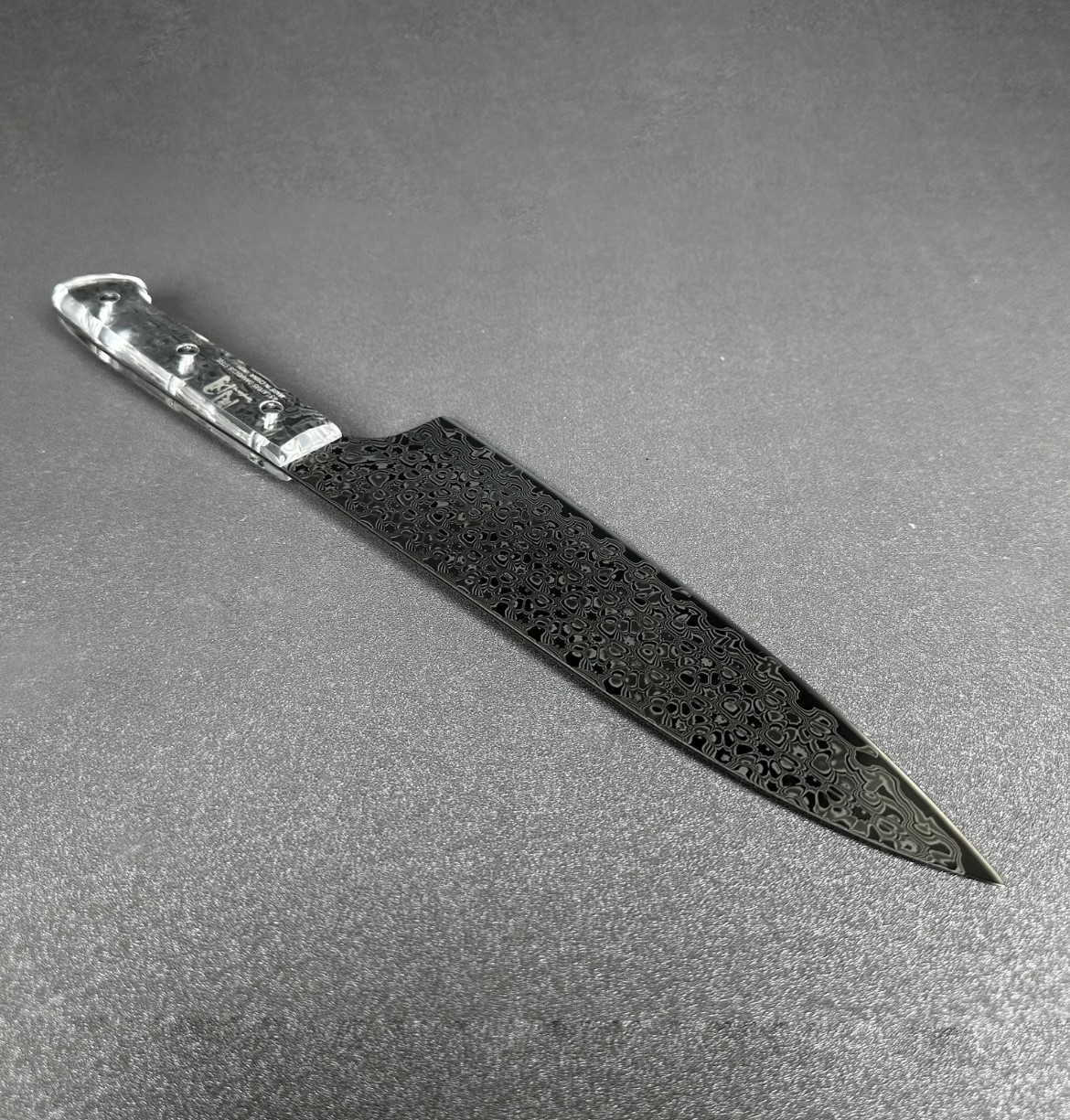 Tonggang 8" Chef Knife 45-Layers Damascus Steel Blacken