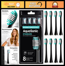Standard Replacement Brush Heads for Electric Toothbrush ADA Accepted 8 Pack
