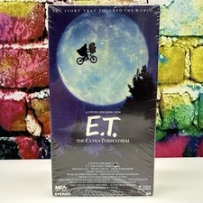 E.T. The Extra-Terrestrial Movie VHS Videotape 1988 Rare Green Flap MCA HIFI New